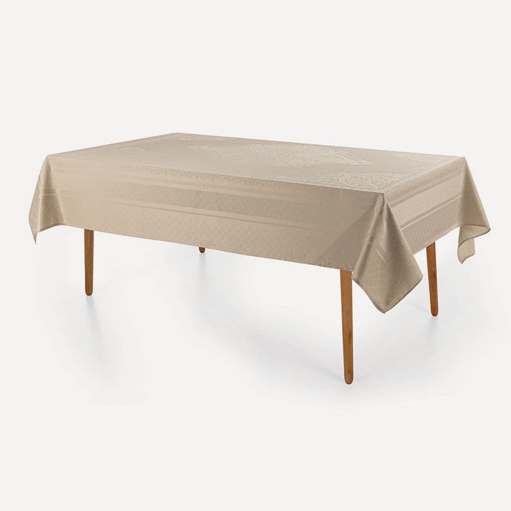 Toalha de Mesa Retangular 8 Lugares Lesier Noz Moscada