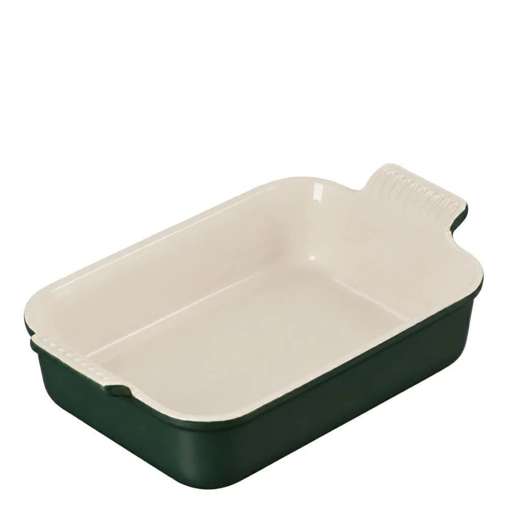 Travessa Refratária de Cerâmica Le Creuset Heritage Forêt 26x20x9cm