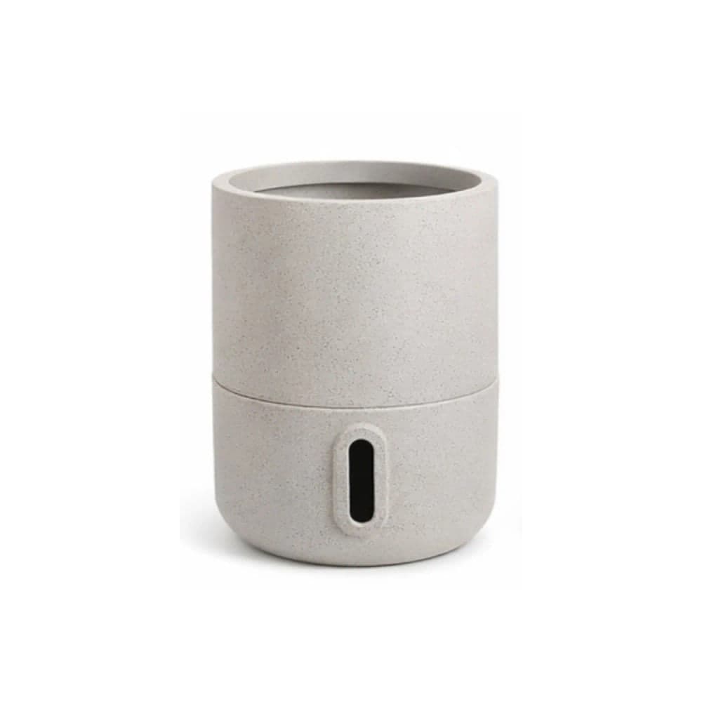 Vaso de Planta Inteligente Autoirrigável Urbi 25cm Cimento - Brota Company